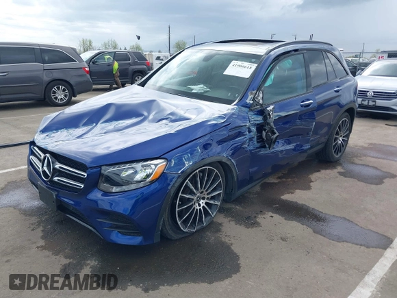2019 Mercedes-Benz GLC with VIN WDC0G4KBXKV175924, listed as a IAAI auction lot 41906618 with 73,681 mi miles. Bid and sale history available at carsss.com. Image 17.
