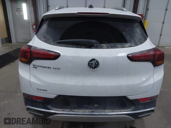 2021 Buick Encore GX Essence with VIN KL4MMGSL2MB176784, listed as a IAAI auction lot 41238164 with 109,547 mi miles and . Bid and sale history available at DreamBid. Image 16.