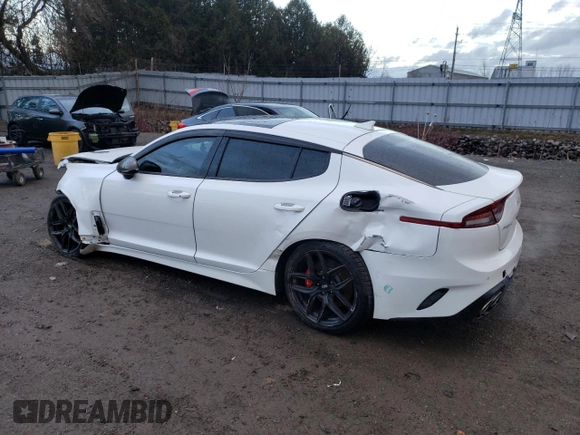 2022 Kia Stinger GT2 with VIN KNAE55LC5N6102759, listed as a Copart auction lot 49827825 with 101,311 mi miles and Salvage Title. Bid and sale history available at DreamBid. Image 2.