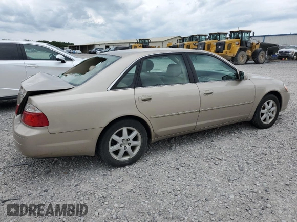 2003 Toyota Avalon XL z VIN 4T1BF28BX3U321934, wystawiony jako Copart lot #59497525 z przebiegiem 107 405 mil mil oraz Szkoda całkowita • Salvage title. Historia ofert i sprzedaży dostępna na DreamBid. Obrazek 3.