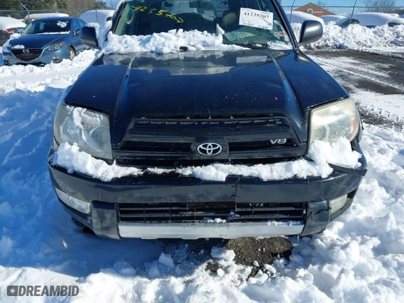 2004 Toyota 4Runner SR5 with VIN JTEBT14R640042690, listed as a IAAI auction lot 41235707 with 203,140 mi miles. Bid and sale history available at carsss.com. Image 6.