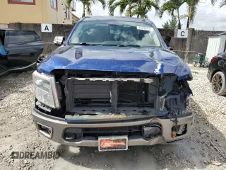 2017 Nissan Titan SL with VIN 1N6AA1E6XHN536129, listed as a Copart auction lot 60496415 with 132,269 mi miles and Salvage title. Bid and sale history available at DreamBid. Image 5.