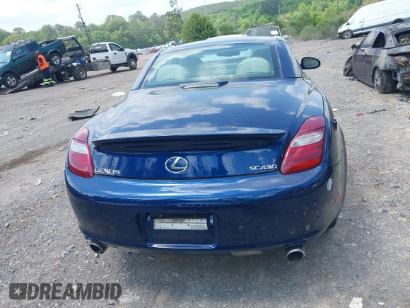 2006 Lexus SC 430 z VIN JTHFN48Y669006546, wystawiony jako IAAI lot #42119904 z przebiegiem 93 250 mil mil oraz . Historia ofert i sprzedaży dostępna na DreamBid. Obrazek 16.