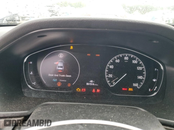 2019 Honda Accord EX-L with VIN 1HGCV1F55KA098027, listed as a Copart auction lot 50903525 with 61,514 mi miles and Salvage title. Bid and sale history available at DreamBid. Image 9.