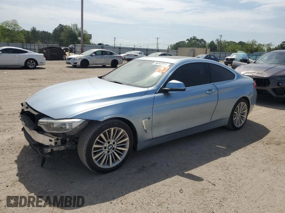 2014 BMW 4 Series 428i z VIN WBA3N3C55EF710553, wystawiony jako Copart lot #54341845 z przebiegiem 119 056 mil mil oraz Szkoda całkowita • Salvage title. Historia ofert i sprzedaży dostępna na DreamBid. Obrazek 1.