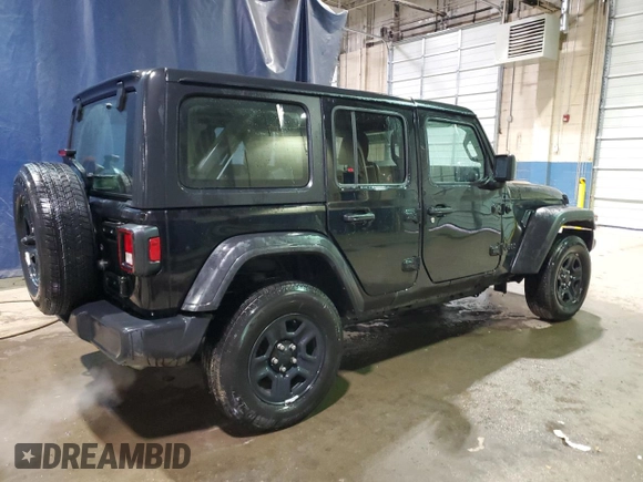 2022 Jeep Wrangler Unlimited Sport with VIN 1C4HJXDN6NW235859, listed as a Copart auction lot 86689334 with 11,354 mi miles and Clean Title. Bid and sale history available at DreamBid. Image 3.