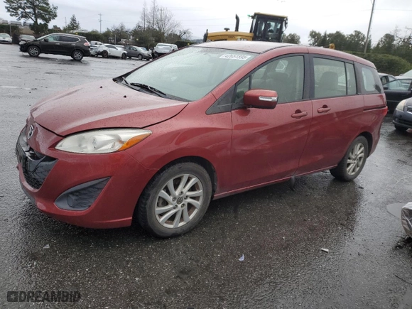 2014 Mazda Mazda5 Sport with VIN JM1CW2BL7E0167817, listed as a Copart auction lot 42651595 with 88,801 mi miles and Salvage Title. Bid and sale history available at carsss.com. Image 1.
