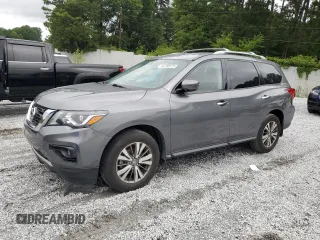 2019 Nissan Pathfinder SV z VIN 5N1DR2MM4KC641519, wystawiony jako Copart lot #58790575 z przebiegiem 144 606 mil mil oraz Czysty tytuł • Clean title. Historia ofert i sprzedaży dostępna na DreamBid. Obrazek 1.