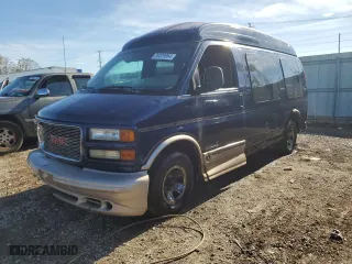 2001 GMC Savana Cargo Van YF7 Upfitter with VIN 1GDFG15R011100304, listed as a Copart auction lot 80039964 with 231,537 mi miles and Salvage Title. Bid and sale history available at carsss.com. Image 1.