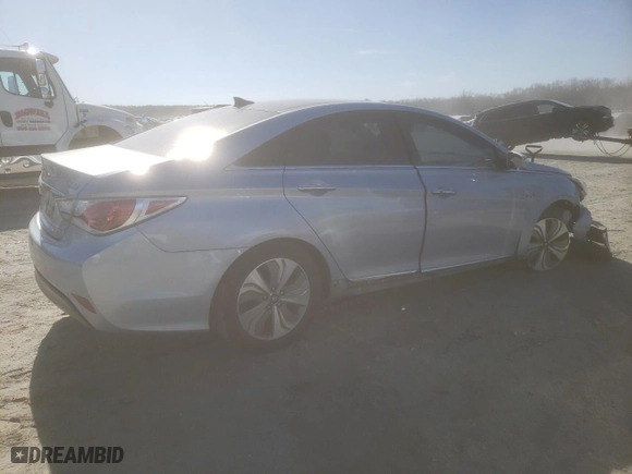 2015 Hyundai Sonata Hybrid Limited with VIN KMHEC4A42FA129376, listed as a Copart auction lot 46875685 with 138,188 mi miles and Salvage Title. Bid and sale history available at carsss.com. Image 3.