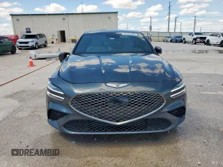 2023 Genesis G70 2.0T with VIN KMTG34TA7PU133747, listed as a Copart auction lot 56338345 with 27,190 mi miles and Salvage title. Bid and sale history available at DreamBid. Image 5.