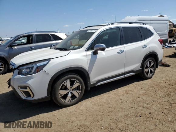 2019 Subaru Forester Touring with VIN JF2SKAWC7KH466332, listed as a Copart auction lot 58050745 with 58,017 mi miles and Salvage title. Bid and sale history available at DreamBid. Image 1.
