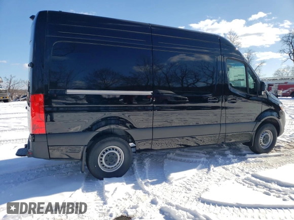 2024 Mercedes-Benz Sprinter with VIN W1Y4NBHY7RT191884, listed as a Copart auction lot 44954555 with 16 mi miles and Salvage Title. Bid and sale history available at DreamBid. Image 3.