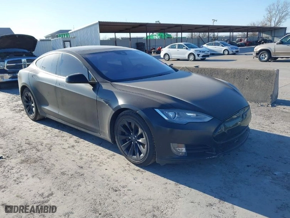 2016 Tesla Model S 90D with VIN 5YJSA1E24GF129862, listed as a IAAI auction lot 41343452 with 1 mi miles. Bid and sale history available at carsss.com. Image 1.