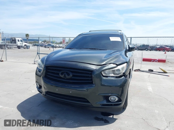 2014 Infiniti QX60 with VIN 5N1AL0MM4EC500639, listed as a IAAI auction lot 42098988 with 69,261 mi miles and . Bid and sale history available at carsss.com. Image 6.