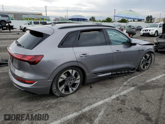 2021 Audi e-tron Premium with VIN WA1AAAGE7MB023112, listed as a Copart auction lot 63358503 with 16,944 mi miles. Bid and sale history available at carsss.com. Image 3.