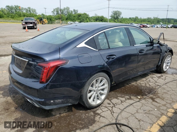 2021 Cadillac CT5 Luxury with VIN 1G6DW5RK2M0129450, listed as a Copart auction lot 60803385 with Not provided miles and Salvage title. Bid and sale history available at DreamBid. Image 3.