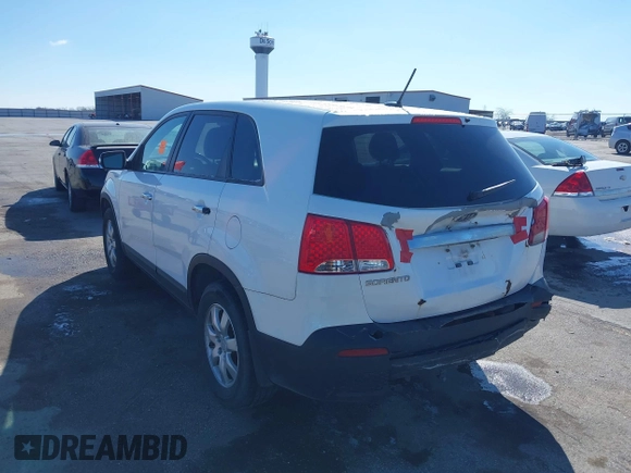 2011 Kia Sorento LX with VIN 5XYKT3A1XBG130115, listed as a IAAI auction lot 41844149 with 202,443 mi miles and . Bid and sale history available at carsss.com. Image 12.