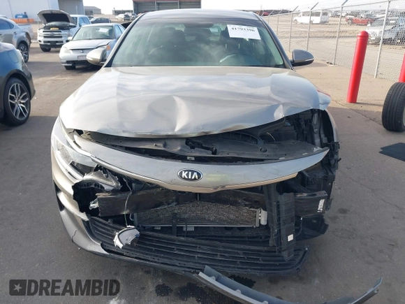 2018 Kia Optima LX with VIN 5XXGT4L33JG264459, listed as a IAAI auction lot 41793396 with 62,450 mi miles. Bid and sale history available at carsss.com. Image 12.