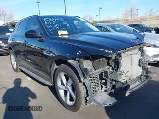 2017 Jaguar F-Pace 35t Premium with VIN SADCJ2BV7HA893051, listed as a IAAI auction lot 41841534 with 67,615 mi miles and . Bid and sale history available at DreamBid. Image 1.