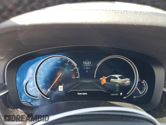 2018 BMW 5 Series 540i xDrive with VIN WBAJE7C52JG891212, listed as a Copart auction lot 58119195 with 73,770 mi miles and Salvage title. Bid and sale history available at DreamBid. Image 9.