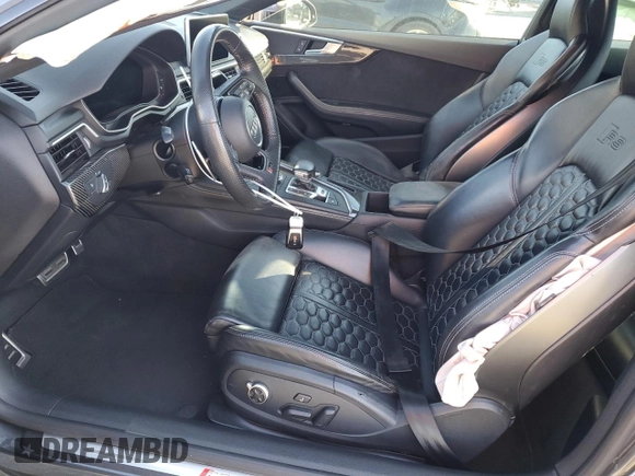 2018 Audi RS 5 z VIN WUAPWAF5XJA905267, wystawiony jako Copart lot #47817075 z przebiegiem 49 962 mil mil oraz Szkoda całkowita • Salvage title. Historia ofert i sprzedaży dostępna na DreamBid. Obrazek 7.