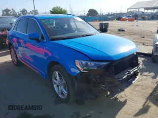 2019 Audi Q3 S line Premium with VIN WA1DECF31K1082804, listed as a IAAI auction lot 42278103 with 40,782 mi miles and . Bid and sale history available at DreamBid. Image 1.