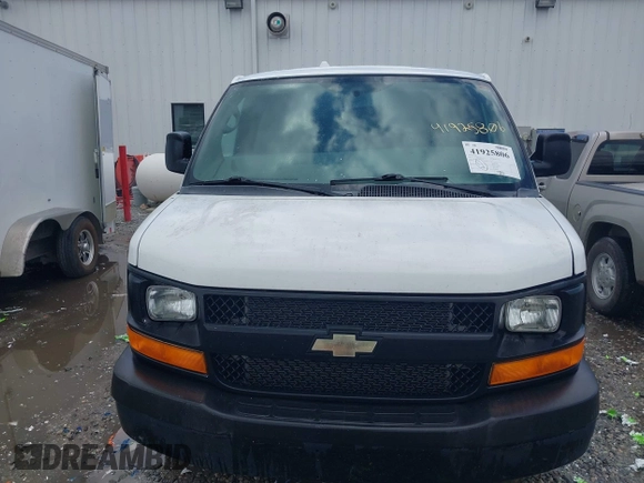 2013 Chevrolet Express Cargo Van with VIN 1GCSGAFX5D1173625, listed as a IAAI auction lot 41925806 with 365,298 mi miles. Bid and sale history available at carsss.com. Image 6.