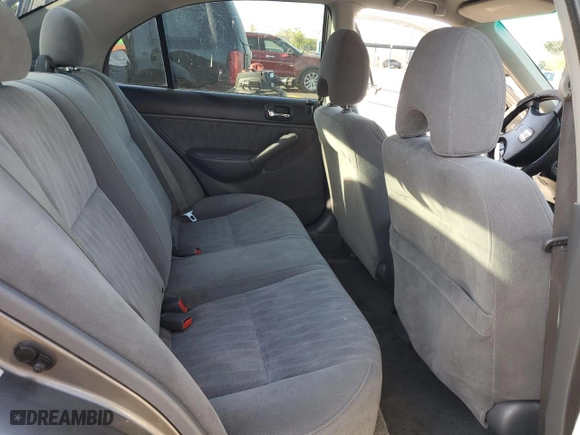 2005 Honda Civic Sdn LX with VIN 2HGES16525H628123, listed as a Copart auction lot 52531605 with 175,539 mi miles and Salvage Title. Bid and sale history available at carsss.com. Image 10.