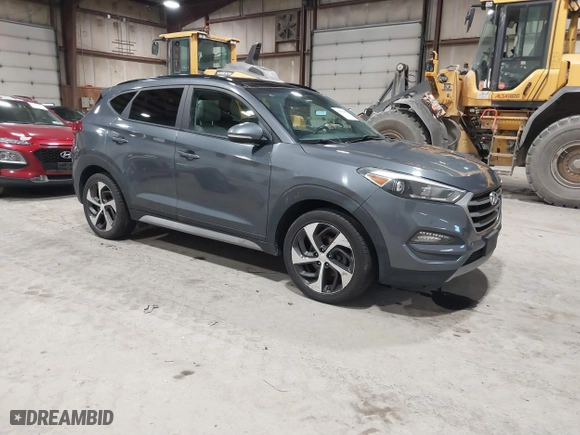2018 Hyundai Tucson Value with VIN KM8J3CA22JU688957, listed as a IAAI auction lot 41868195 with 117,256 mi miles. Bid and sale history available at carsss.com. Image 1.