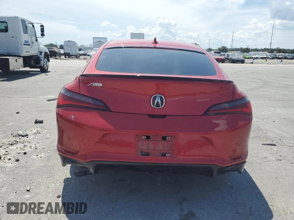 2023 Acura Integra Technology with VIN 19UDE4H66PA009939, listed as a Copart auction lot 69227314 with Not provided miles and Salvage title. Bid and sale history available at DreamBid. Image 6.