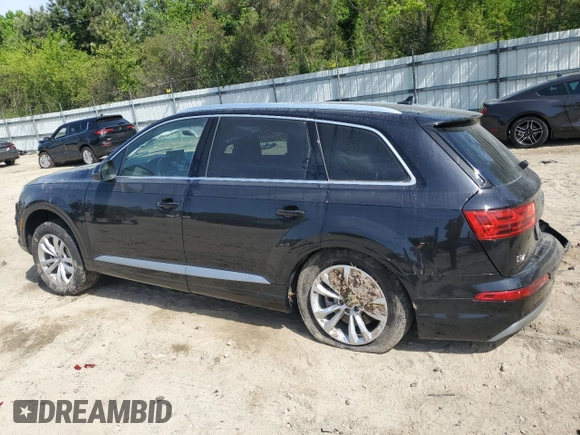 2019 Audi Q7 Premium with VIN WA1AAAF78KD012771, listed as a Copart auction lot 56927625 with 93,806 mi miles and Salvage title. Bid and sale history available at DreamBid. Image 2.