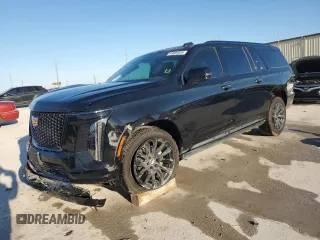 2025 Cadillac Escalade z VIN 1GYS9PRL6SR137800, wystawiony jako Copart lot #49889855 z przebiegiem 3 031 mil mil oraz Szkoda całkowita • Salvage title. Historia ofert i sprzedaży dostępna na DreamBid. Obrazek 1.