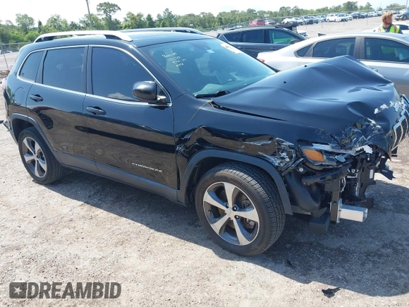 2019 Jeep Cherokee Limited with VIN 1C4PJLDX4KD439914, listed as a IAAI auction lot 42384981 with 52,470 mi miles and . Bid and sale history available at DreamBid. Image 1.