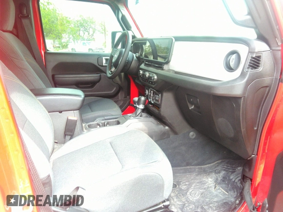 2024 Jeep Wrangler Sport S with VIN 1C4PJXDNXRW110431, listed as a IAAI auction lot 42156570 with 9,699 mi miles. Bid and sale history available at carsss.com. Image 5.