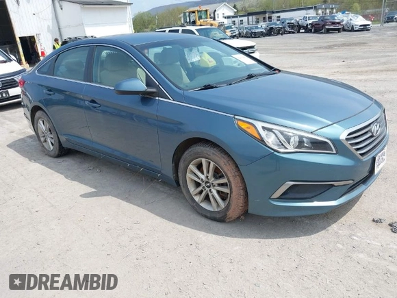 2017 Hyundai Sonata SE with VIN 5NPE24AF9HH452408, listed as a IAAI auction lot 42039484 with 105,004 mi miles. Bid and sale history available at carsss.com. Image 1.