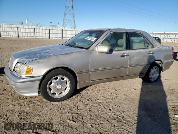 1998 Mercedes-Benz C 230/260/280/320 with VIN WDBHA23G5WA556665, listed as a Copart auction lot 83677634 with 153,901 mi miles and Salvage Title. Bid and sale history available at carsss.com. Image 1.