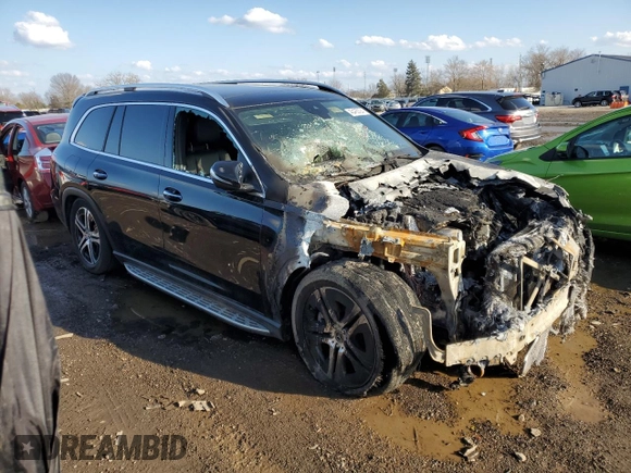 2021 Mercedes-Benz GLS 450 with VIN 4JGFF5KE2MA465292, listed as a Copart auction lot 45435094 with Not Provided miles and . Bid and sale history available at DreamBid. Image 4.