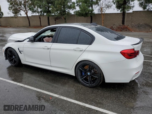 2018 BMW M3 with VIN WBS8M9C58J5J78822, listed as a Copart auction lot 39717984 with 73,682 mi miles. Bid and sale history available at carsss.com. Image 2.