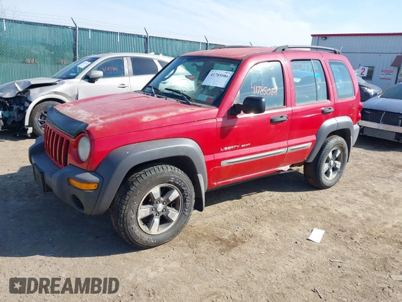 2003 Jeep Liberty Sport with VIN 1J4GL48K73W529461, listed as a IAAI auction lot 41785086 with 193,085 mi miles and . Bid and sale history available at carsss.com. Image 2.