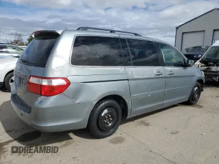 2006 Honda Odyssey EX-L with VIN 5FNRL38756B055801, listed as a Copart auction lot 50275585 with 194,499 mi miles and Salvage Title. Bid and sale history available at carsss.com. Image 3.