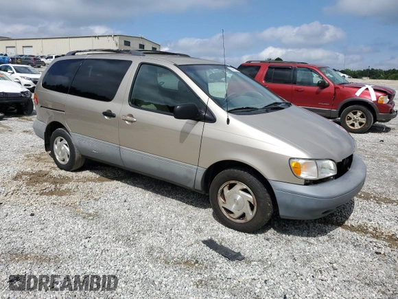 2000 Toyota Sienna LE z VIN 4T3ZF13C7YU259075, wystawiony jako Copart lot #58416105 z przebiegiem 235 788 mil mil oraz Szkoda całkowita • Salvage title. Historia ofert i sprzedaży dostępna na DreamBid. Obrazek 4.