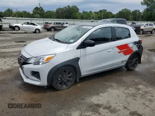2023 Mitsubishi Mirage Black Edition with VIN ML32AWHJXPH004271, listed as a Copart auction lot 60550615 with 25,653 mi miles and Salvage title. Bid and sale history available at DreamBid. Image 1.