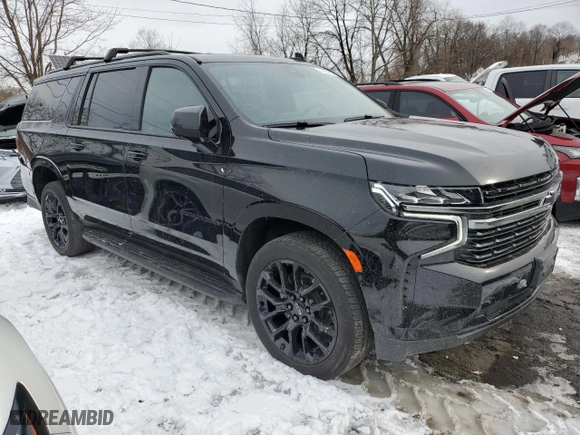 2022 Chevrolet Suburban RST with VIN 1GNSKEKL2NR344348, listed as a Copart auction lot 44894285 with 30,928 mi miles and Salvage Title. Bid and sale history available at carsss.com. Image 4.