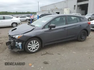2018 Subaru Impreza with VIN 4S3GTAA67J3748405, listed as a Copart auction lot 62770565 with 82,923 mi miles and Salvage title. Bid and sale history available at DreamBid. Image 1.