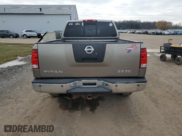 2006 Nissan Titan SE with VIN 1N6BA06B06N502594, listed as a Copart auction lot 82911464 with 152,345 mi miles and Clean Title. Bid and sale history available at DreamBid. Image 6.