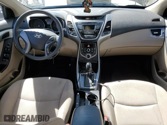 2016 Hyundai Elantra SE with VIN 5NPDH4AE1GH774024, listed as a Copart auction lot 66748634 with 126,126 mi miles and Salvage Title. Bid and sale history available at DreamBid. Image 8.