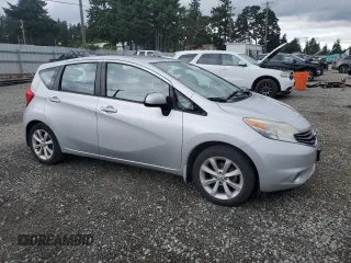 2014 Nissan Note S Plus with VIN 3N1CE2CP9EL429430, listed as a Copart auction lot 62775195 with 139,655 mi miles and Salvage title. Bid and sale history available at DreamBid. Image 4.