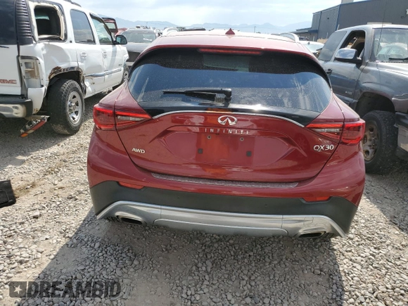 2017 Infiniti QX30 Premium with VIN SJKCH5CR5HA023323, listed as a Copart auction lot 64875845 with 169,127 mi miles and Clean title. Bid and sale history available at DreamBid. Image 6.