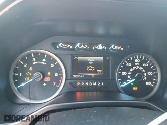 2015 Ford F-150 XL with VIN 1FTEW1CP2FKF13279, listed as a Copart auction lot 48454045 with 150,294 mi miles and Salvage title. Bid and sale history available at DreamBid. Image 9.